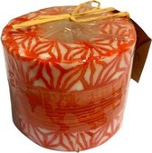 Swazi Candle - Kaars uit Swaziland - Spider Orange Bamboo - Fairtrade