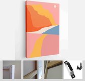 Abstract coloful landscape poster collection. Set of contemporary art print templates. Nature backgrounds for your social media - Modern Art Canvas - Vertical - 1812956644 - 40-30