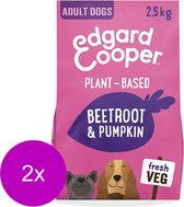 Edgard&Cooper Plantbased Adult Betterave & Potiron - Nourriture pour chiens - 2 x 2,5 kg