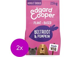 Edgard & Cooper Plantbased Adult Rode Biet&Pompoen - Hondenvoer - 2 x 2.5 kg