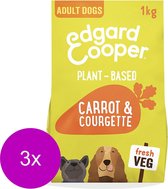Edgard&Cooper Plantbased Adult Wortel&Courgette - Hondenvoer - 3 x 1 kg