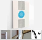 Set of Abstract Hand Painted Illustrations for Postcard, Social Media Banner, Brochure Cover Design or Wall Decoration Background - Modern Art Canvas - Vertical - 1856049658 - 50*4