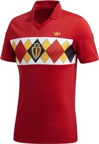 adidas Originals Retro Belgium Jersey Het overhemd van de voetbal Mannen rood XS