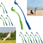 Relaxdays 16x ballenwerper voor honden - werpstok - tennisbalwerpers - werpstick voor hond