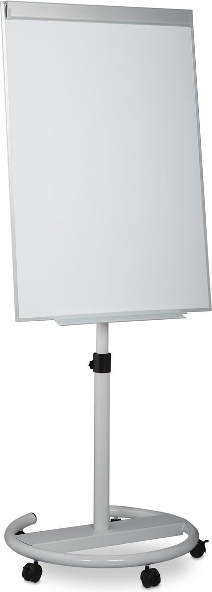 mobiele flipover - in hoogte verstelbaar - 100 x 70 cm - verrijdbare flipchart - op wielen thumbnail 3