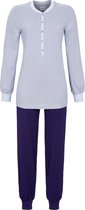 Ringella dames pyjama Blue Dots - knoopjes  - 46  - Blauw