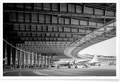 JUNIQE - Poster Airplane Hangar -20x30 /Grijs