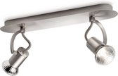 Philips myLiving Cadet - Spotlamp - 2 spots - Nikkel
