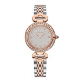 Longbo - Meibin - Dames Horloge - Rosé/Zilver/Rosé/Zilver - 32.5mm