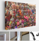 Itsallcanvas - Schilderij - The Souks. Marrakesh. Morocco Art Horizontal Horizontal - Multicolor - 30 X 40 Cm