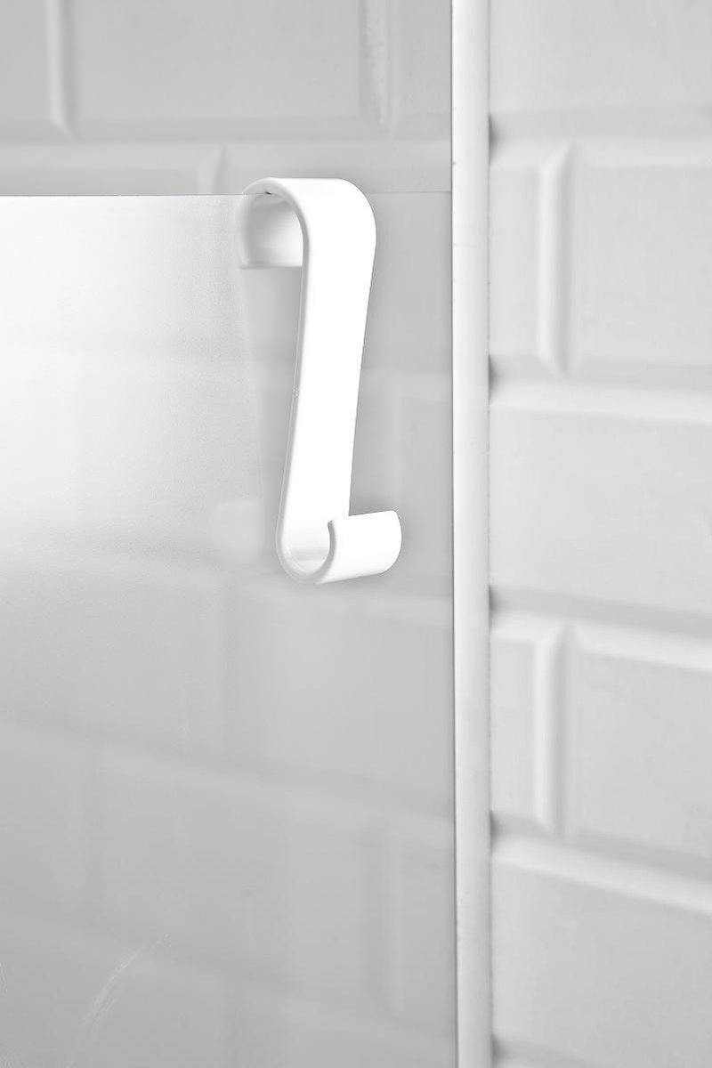 Primanova Handdoek Kleding Haak voor Radiator | Hanger voor Badhanddoek | Wit