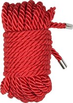 Kinky Secrets Zacht Rood Touw Voor BDSM Van 10 Meter Met Metalen Tips