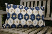 By Eef-sierkussenhoes-handgemaakt-40x65-outdoor-schelpen/ankers/touwen