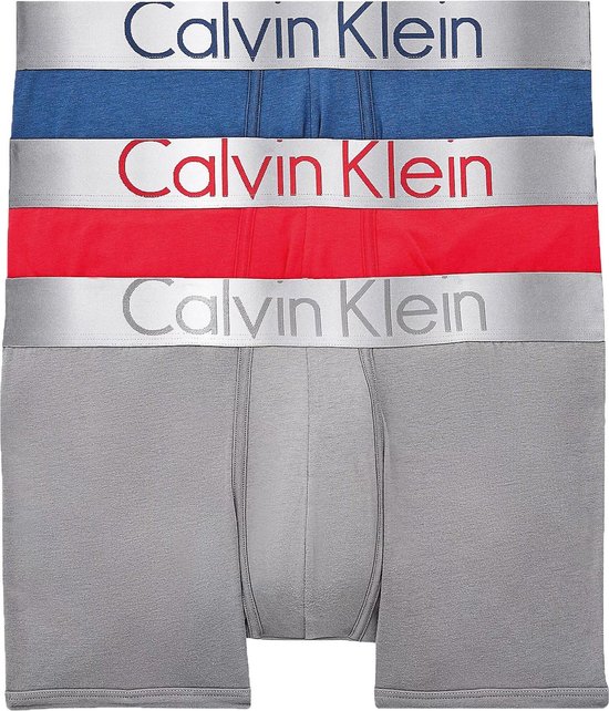 Vermindering hoogte Kent Calvin Klein Onderbroek - Mannen - Grijs - Blauw - Rood | bol.com