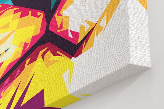 Artaza Peinture sur toile Lionne colorée - Abstrait - Couleur - 40x50 - Photo sur toile - Impression sur toile