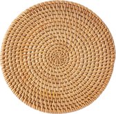 Premium Rotan Onderzetter - Geweven - Bohemian - 20cm diameter- Ibiza -