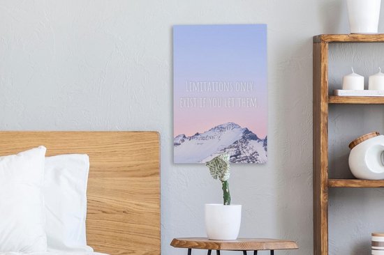 Peintures Toile Berg - Motivation - Citation - 20x30 cm - Décoration murale