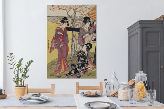 Peintures sur toile Kimono - Femme - Japon - 80x120 cm - Décoration murale