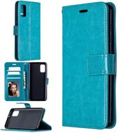 Portemonnee Book Case Hoesje Geschikt voor: Samsung Galaxy S20 turquoise