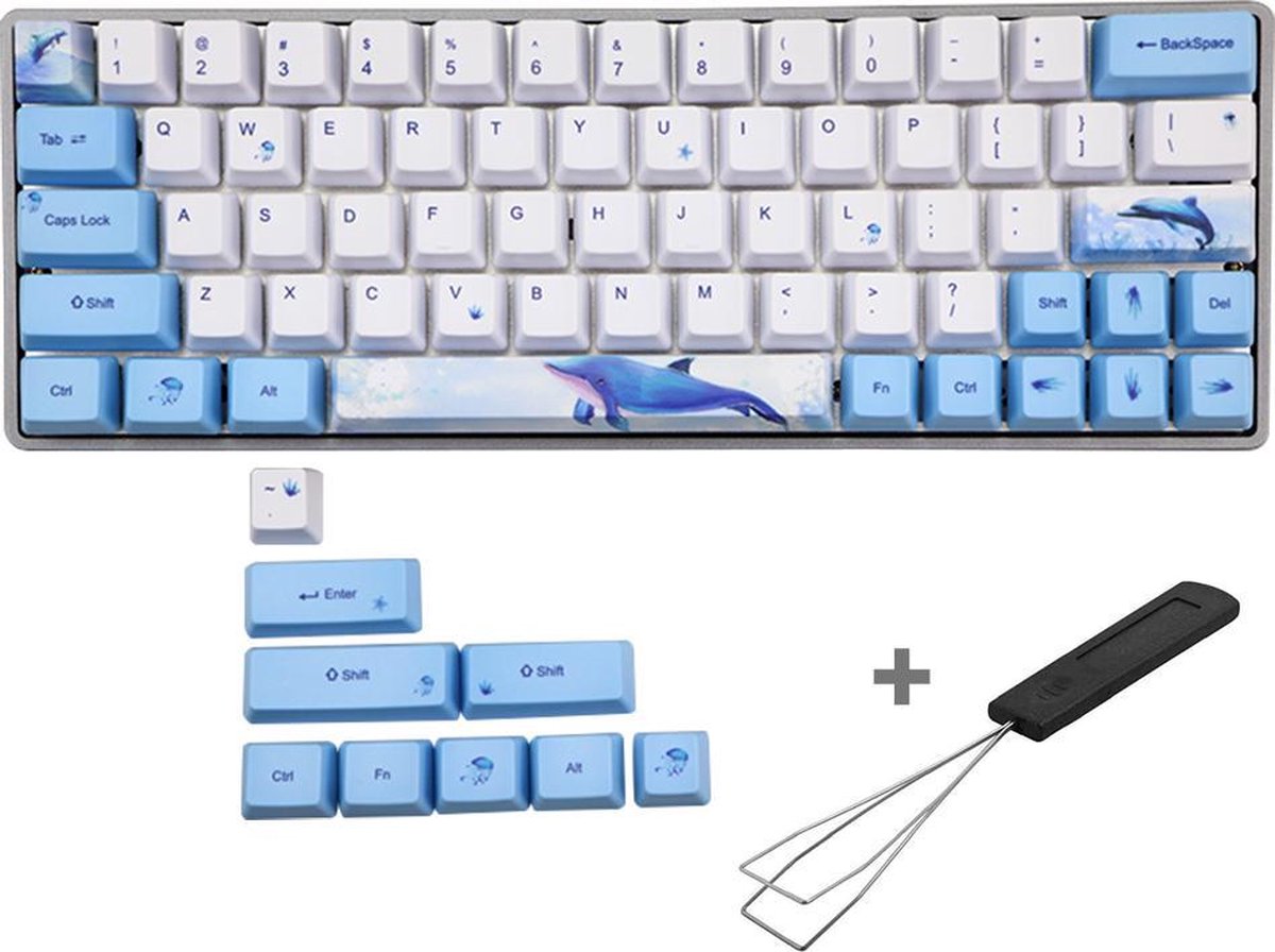 dodelijk Te Continentaal PBT Keycaps voor Keyboard met Keycap Puller - 73 Keycaps - Gaming -  Toetsenbord - Voor... | bol.com