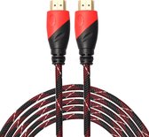By Qubix HDMI kabel 3 meter - HDMI 1.4 versie - 1080P High Speed - HDMI 19 Pin Male naar HDMI 19 Pin Male Connector Cable - Red line
