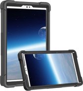 Voor Samsung Galaxy Tab A7 Lite T225 siliconen + pc schokbestendige beschermhoes met houder (zwart)