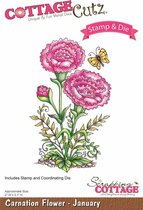 CottageCutz Carnation Flower - January (CCS-002)