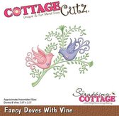CottageCutz Fancy Doves With Vine (CC-319)