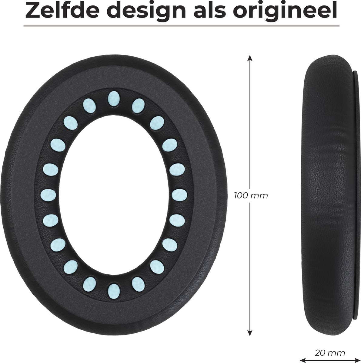 Set Oorkussens voor Bose Koptelefoon – Bose Quietcomfort 35 ii Oorkussen – QC2/QC15/QC25/QC35/Soundtrue/Soundlink Around-Ear ii – AE2 – foto 4