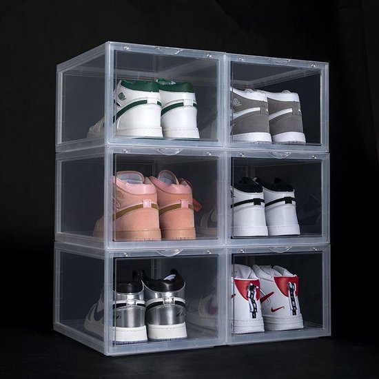 Repus - Schoenen doos - Premium Quality - Shoe Box - Transparant Opberger - Sneakers Display - Shoes Collector - Limited Edition - Magneetsluiting - Opstapelbaar - 1 stuk