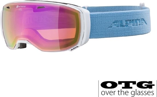 Alpina Estetica Q OTG Skibril | Wit Lichtblauw | Categorie 2