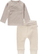 Noppies SET(2delig) Broekje NAURA OATMEAL en Shirt NANYUKI TAUPE - Maat 44