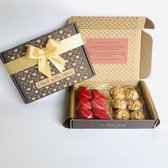 Chocolade cadeau-Brievenbus cadeau-Gepersonaliseerd- Met kaart of AUDIO opname 20 sec.-Giftbox