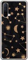 OnePlus Nord CE 5G hoesje siliconen - Counting the stars | OnePlus Nord CE case | zwart | TPU backcover transparant