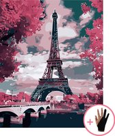 Schilderen Op Nummer Volwassenen Eiffeltoren Parijs – 40x50 cm  - Paint By Number Volwassenen