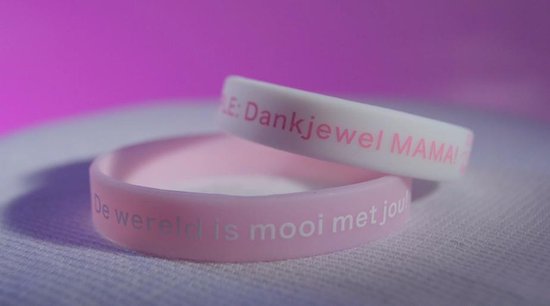 Zoogcompres - Borstvoeding polsbandje als geheugensteun met affirmaties en zacht lichtgevend