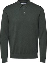 SELECTED SLHBERG LS KNIT POLO NECK B NOOS Heren Trui  - Maat XL