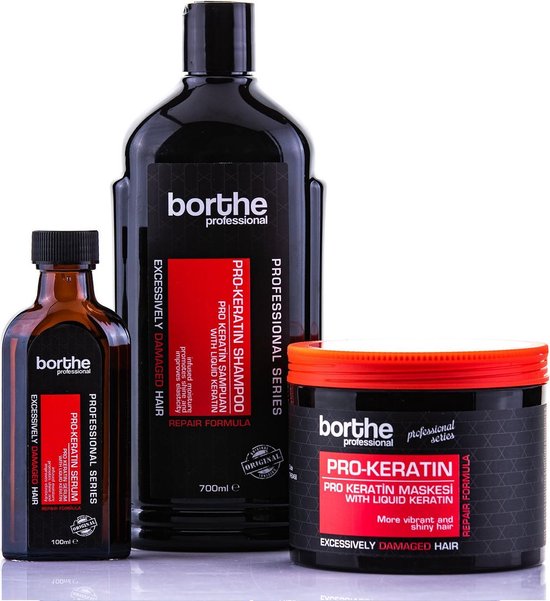 Borthe Professional - Pro-Keratine Haarverzorgingsset - Geschenkset -  Complete... | bol