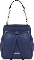 TL Bag - Zacht leren bucket bag (TL142134) - Donkerblauw