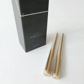 Candle Collection - Dinerkaarsen - Kaarsen - Kaars - Kerst - 12 stuks - Goudkleurig - 25cm