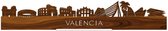 Standing Skyline Valencia Palissander hout - 60 cm - Woondecoratie design - Decoratie om neer te zetten - WoodWideCities