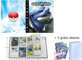 Verzamelmap + 5 gratis sleeves – Geschikt Voor pokemon kaarten – 240 kaarten - map - opslag - mapje - pocket - opbergmap – opberg – verzamelmap – box – mini portfolio – verzamelmap groot - ka