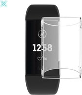 MY PROTECT® Fitbit Charge 3/4 Hoesje - Full Cover Screen Protector Cover Case Bumper Hoes - Transparant