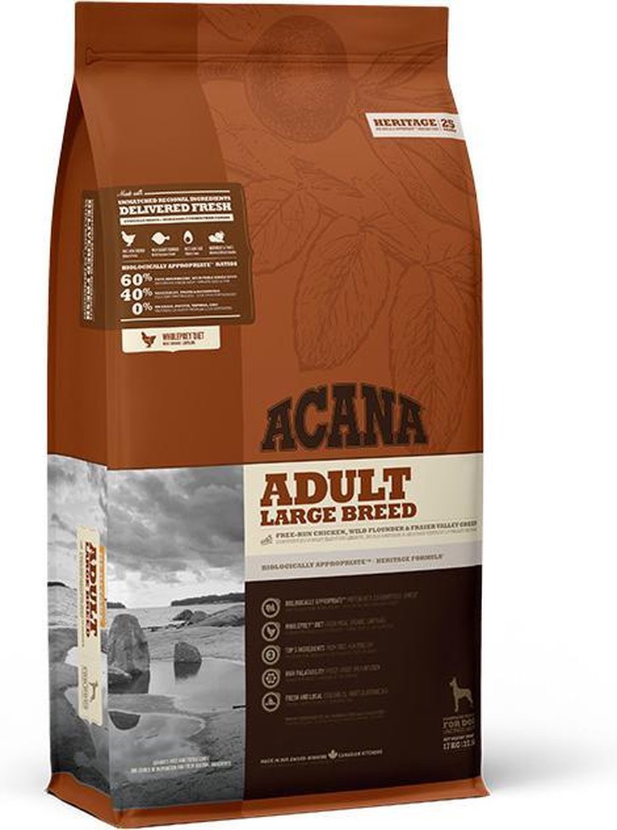 Acana HERITAGE Adult Large Breed 17 kg. | 17 kilogram