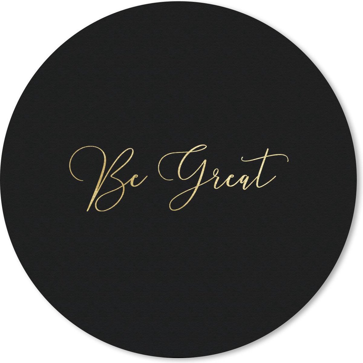Muismat rond 30x30 cm - Mousepad Quotes - Zelfvertrouwen - Goud - Ronde muismatten