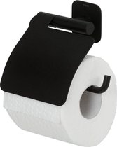Tiger Colar - Porte-rouleau papier toilette avec rabat - Noir