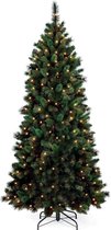 Royal Christmas® Sapin de Noël artificiel Montana Slim 225 cm | Modèle mince avec éclairage LED