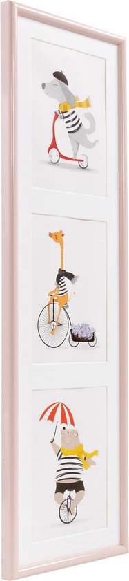 Cadre photo - Henzo - Napoli Gallery - Cadre de collage pour 3 photos - Format photo 15x20 cm - Rose