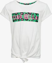 TwoDay geknoopt meisjes T-shirt - Wit - Maat 134/140