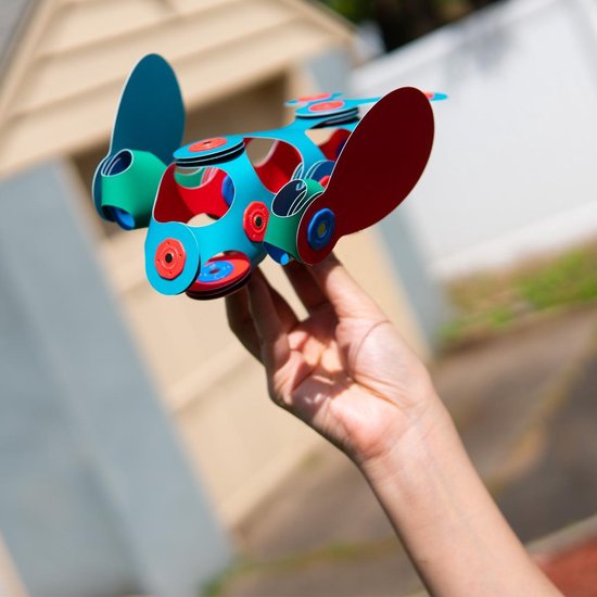 Clixo Rood/ Blauw 18-delig - flexibel magnetisch speelgoed